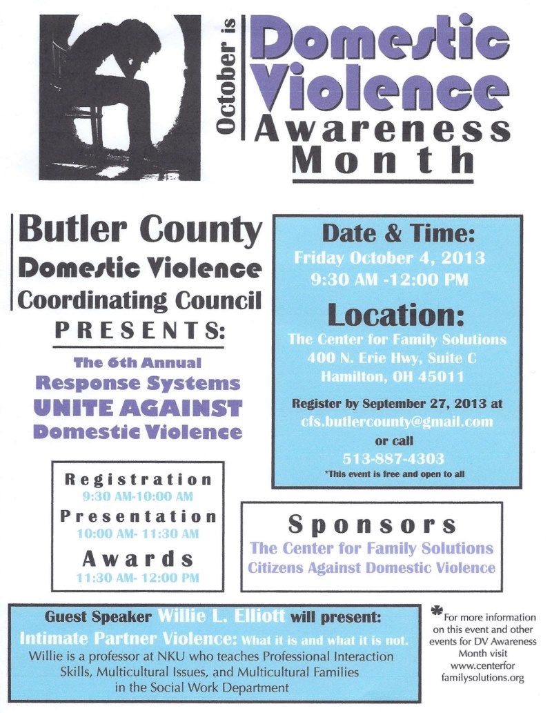 Domestic Violence Awareness Event » Butler County Sheriff's Office